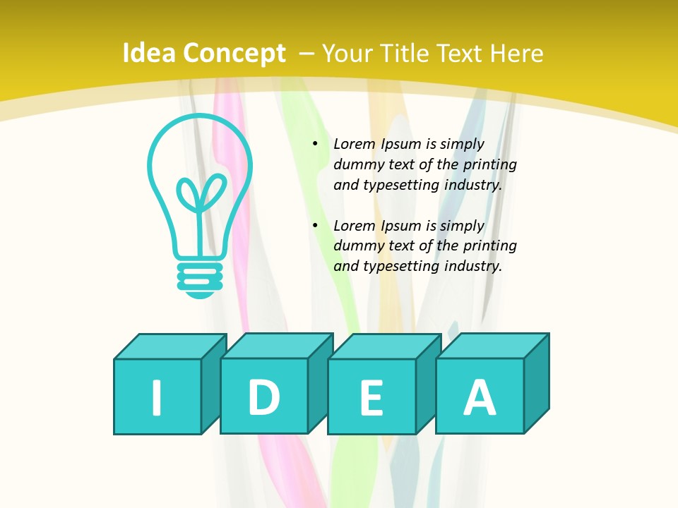 A Group Of Colorful Toothbrushes In A Glass Of Water PowerPoint Template