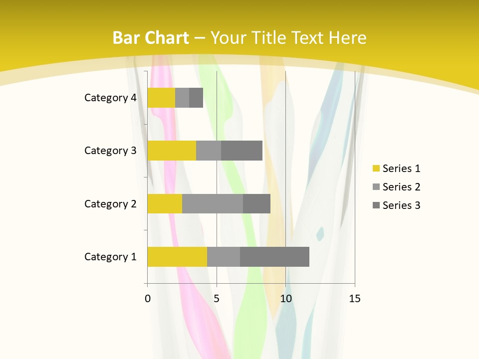 A Group Of Colorful Toothbrushes In A Glass Of Water PowerPoint Template