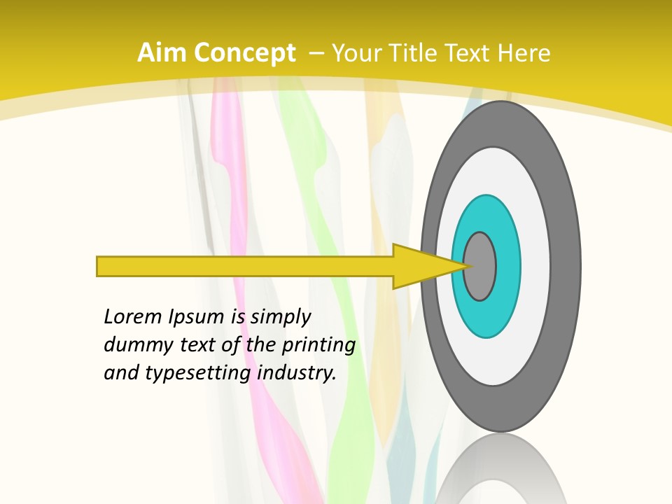 A Group Of Colorful Toothbrushes In A Glass Of Water PowerPoint Template