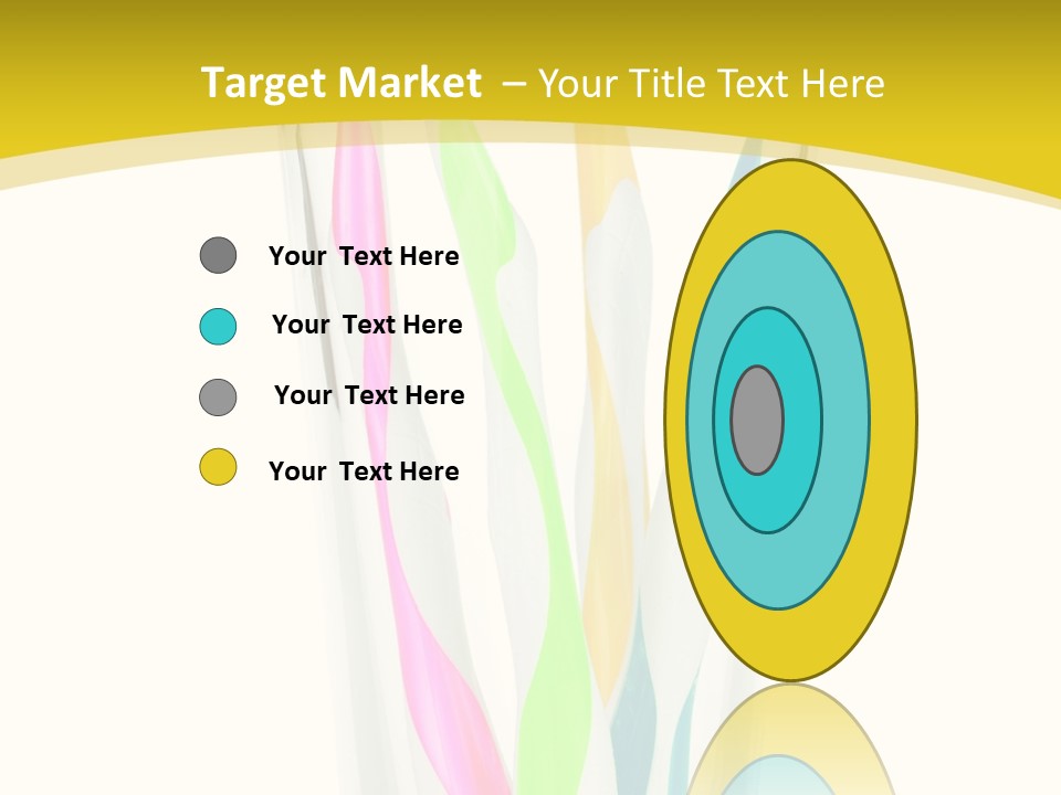 A Group Of Colorful Toothbrushes In A Glass Of Water PowerPoint Template