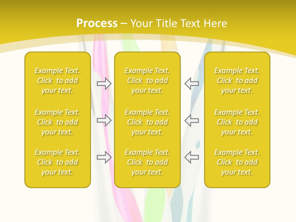 A Group Of Colorful Toothbrushes In A Glass Of Water PowerPoint Template