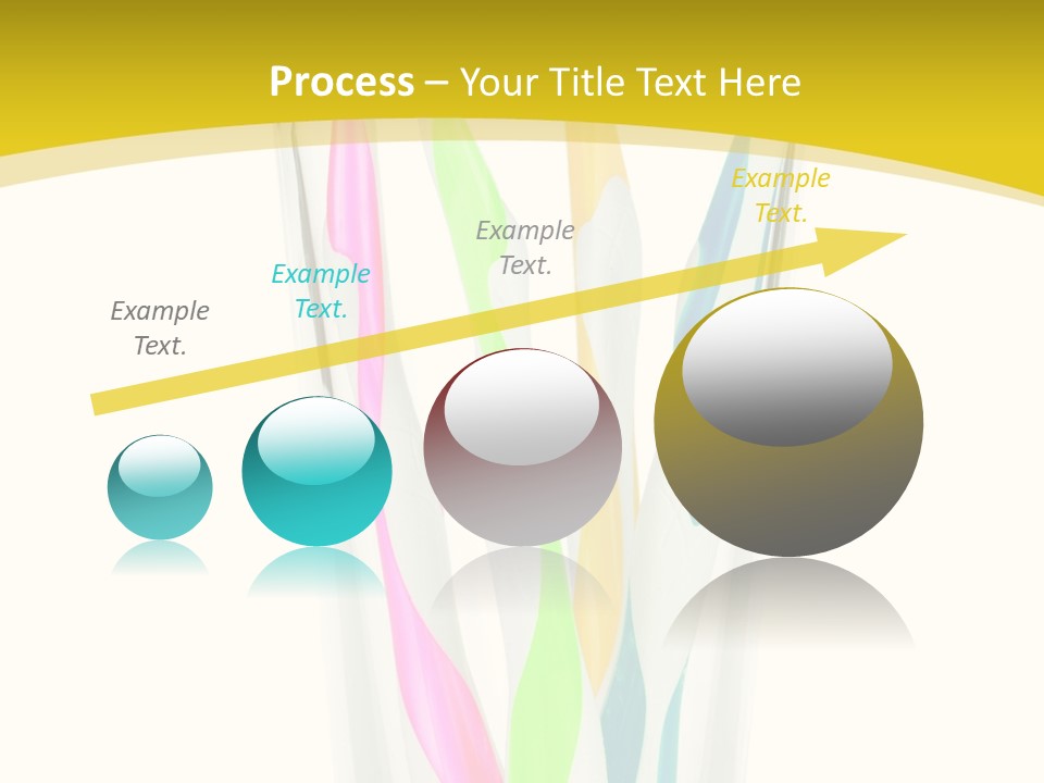 A Group Of Colorful Toothbrushes In A Glass Of Water PowerPoint Template
