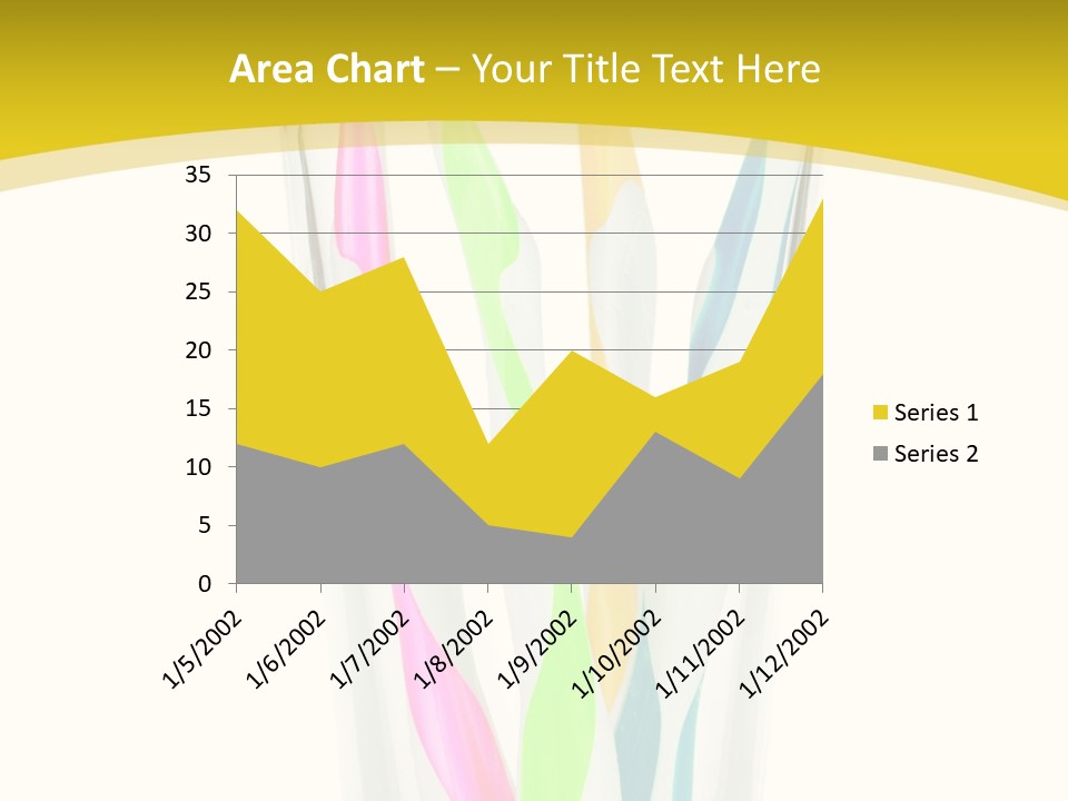 A Group Of Colorful Toothbrushes In A Glass Of Water PowerPoint Template