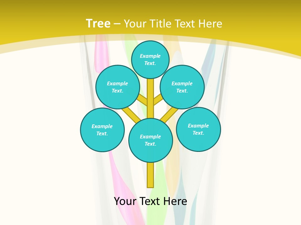 A Group Of Colorful Toothbrushes In A Glass Of Water PowerPoint Template