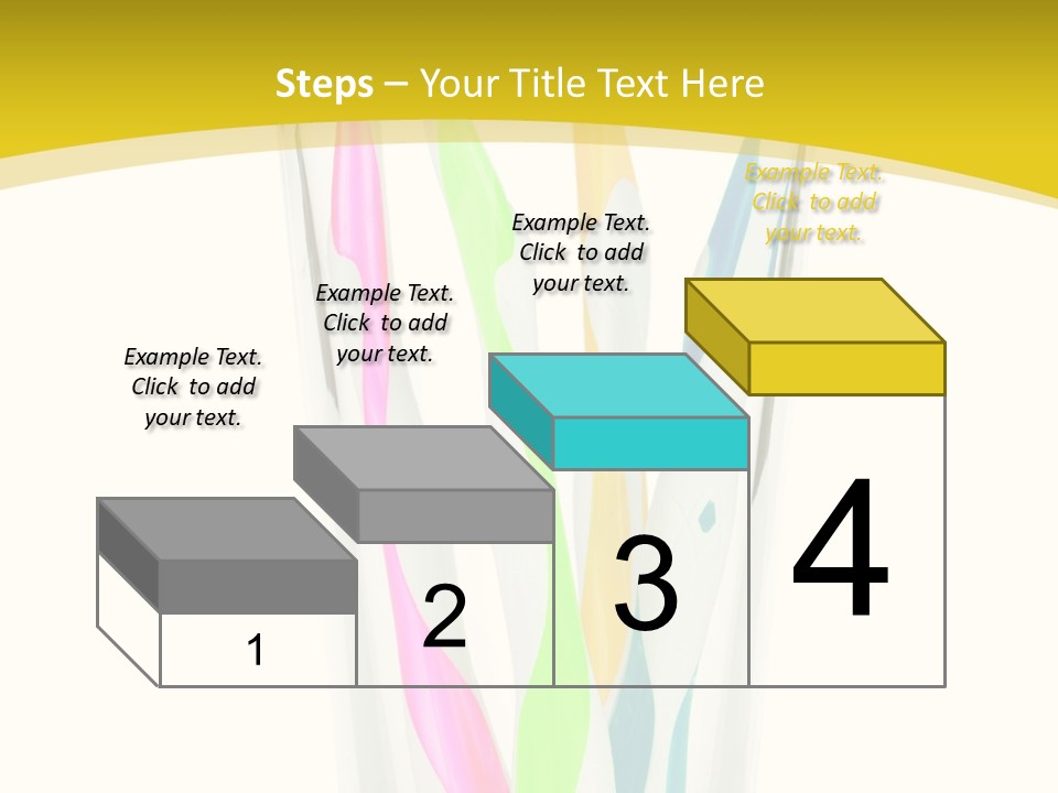 A Group Of Colorful Toothbrushes In A Glass Of Water PowerPoint Template
