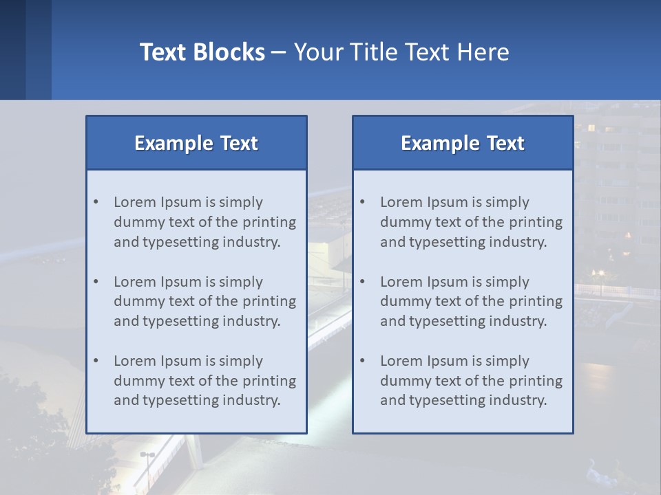 A Bridge Over A Body Of Water At Night PowerPoint Template