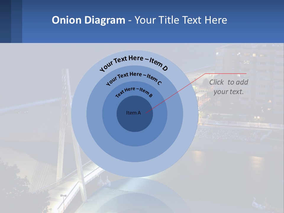 A Bridge Over A Body Of Water At Night PowerPoint Template