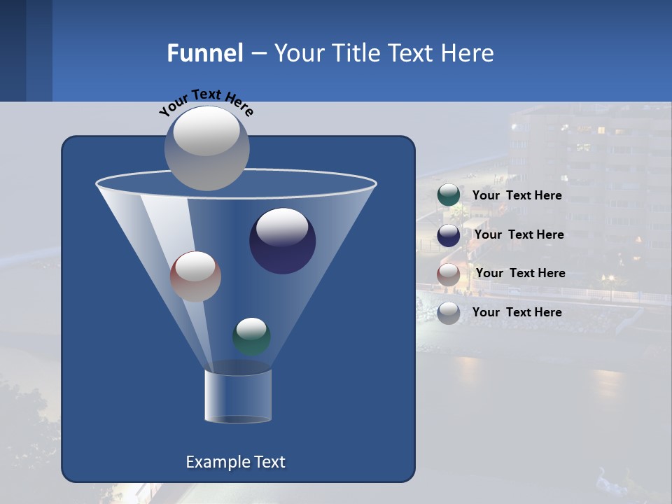 A Bridge Over A Body Of Water At Night PowerPoint Template