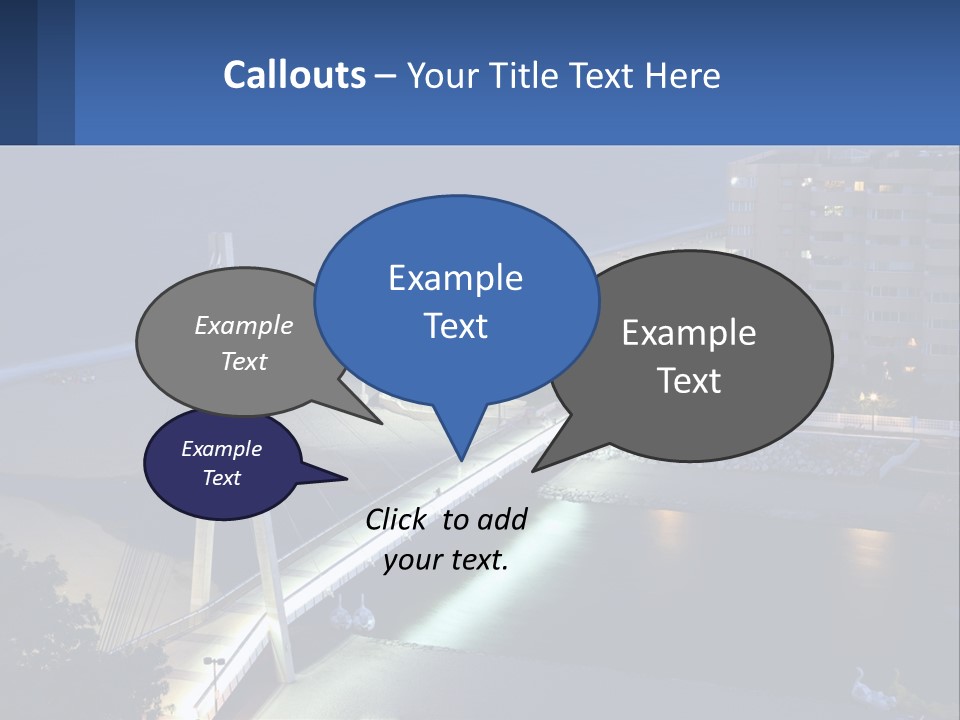 A Bridge Over A Body Of Water At Night PowerPoint Template