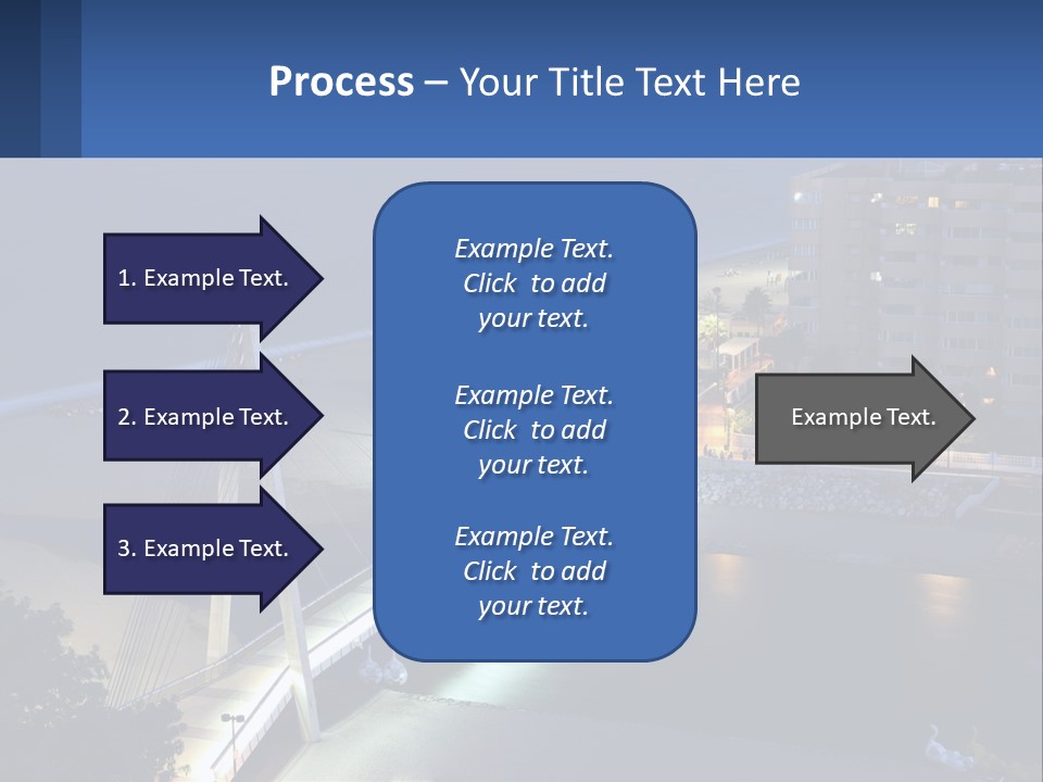 A Bridge Over A Body Of Water At Night PowerPoint Template