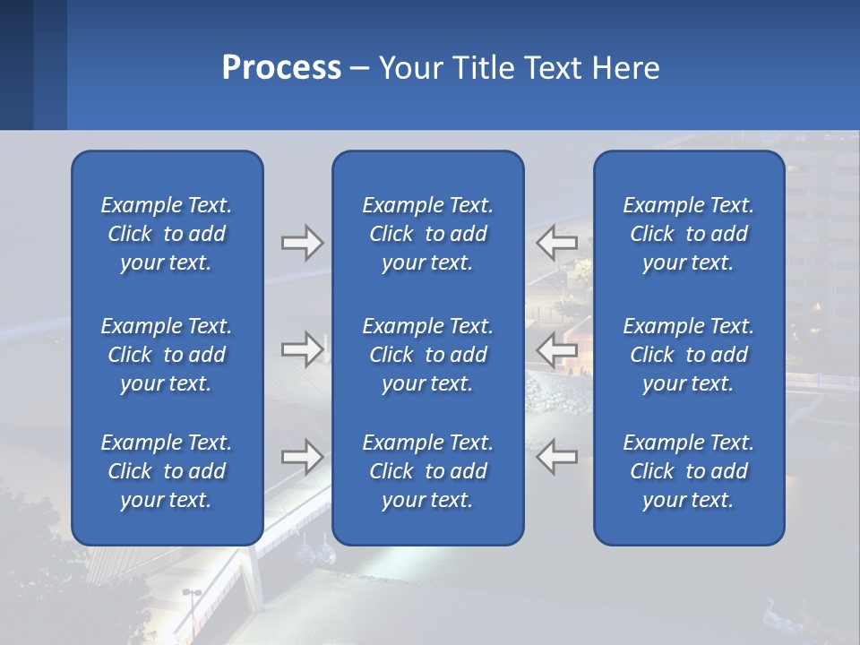 A Bridge Over A Body Of Water At Night PowerPoint Template