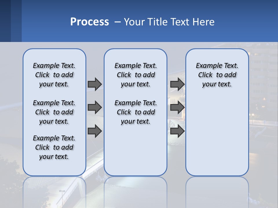 A Bridge Over A Body Of Water At Night PowerPoint Template