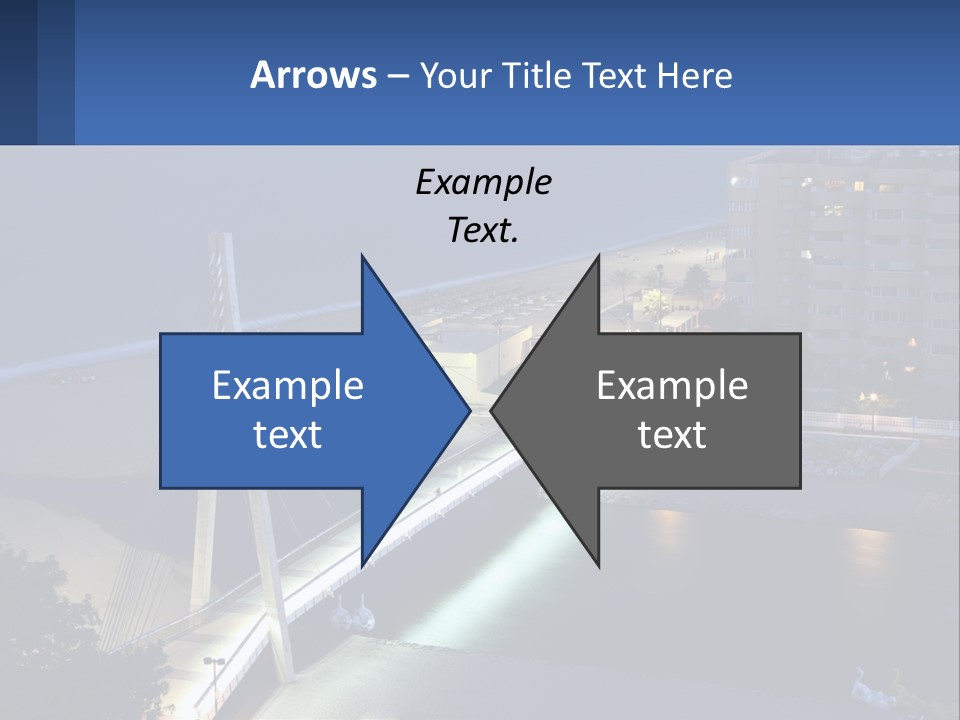 A Bridge Over A Body Of Water At Night PowerPoint Template