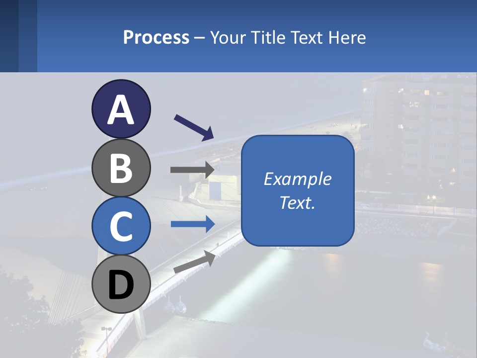A Bridge Over A Body Of Water At Night PowerPoint Template