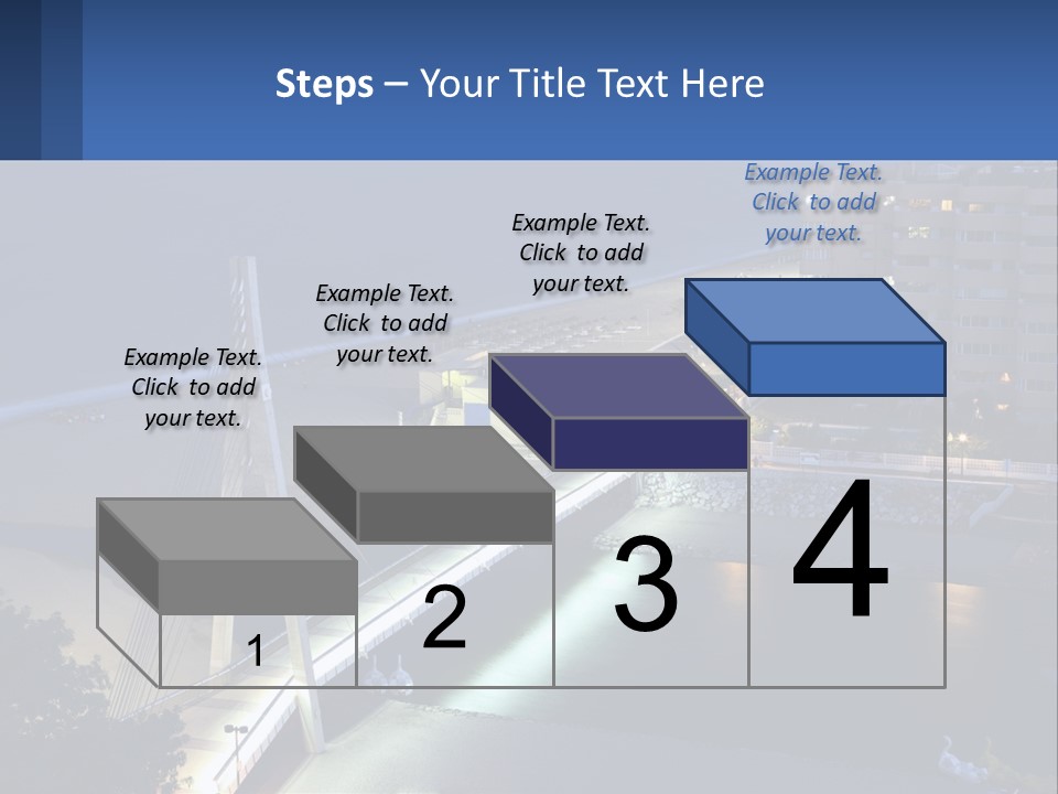 A Bridge Over A Body Of Water At Night PowerPoint Template