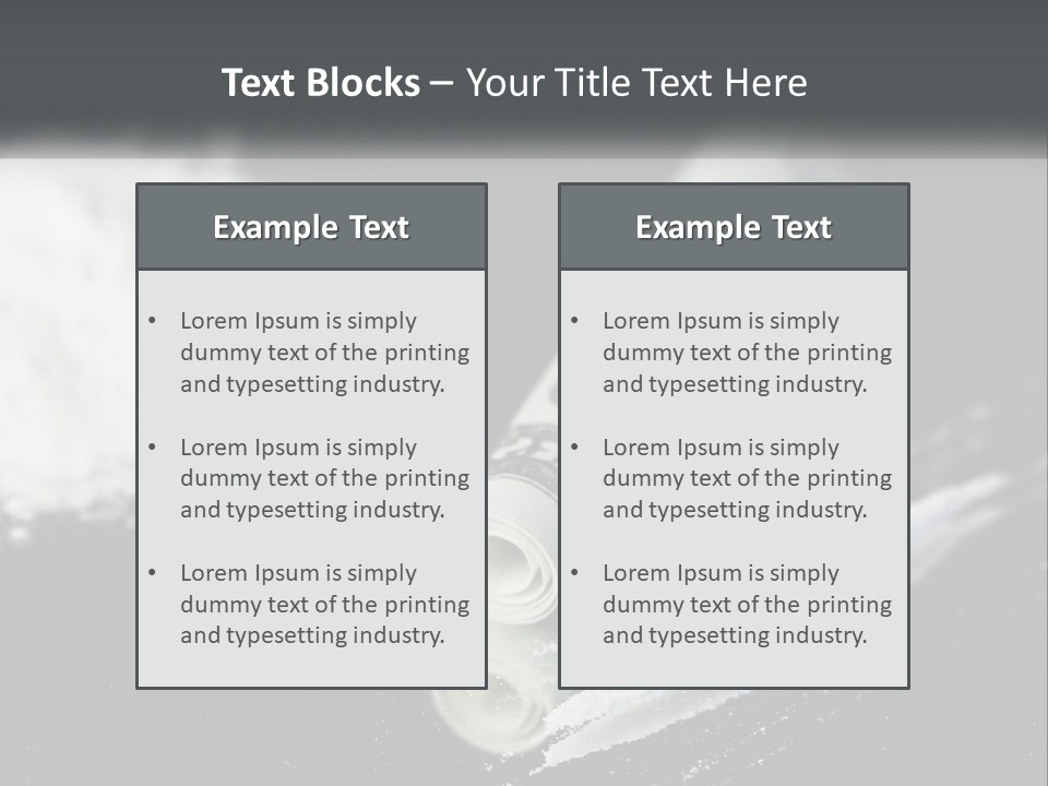 A Black And White Photo Of A Tube Of Toothpaste PowerPoint Template
