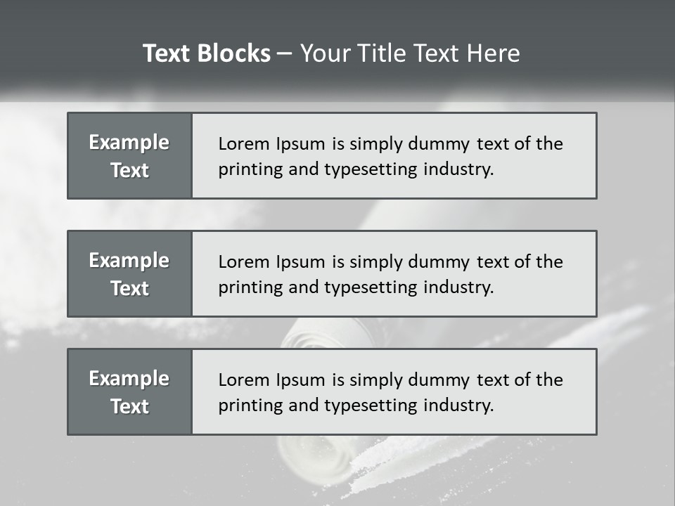 A Black And White Photo Of A Tube Of Toothpaste PowerPoint Template