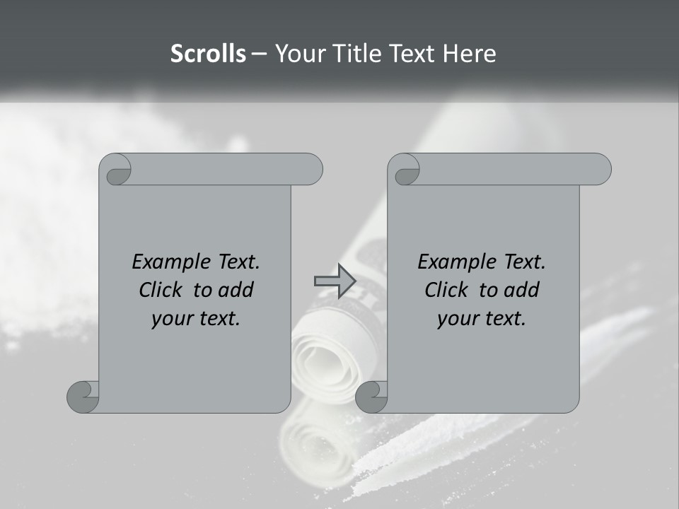 A Black And White Photo Of A Tube Of Toothpaste PowerPoint Template
