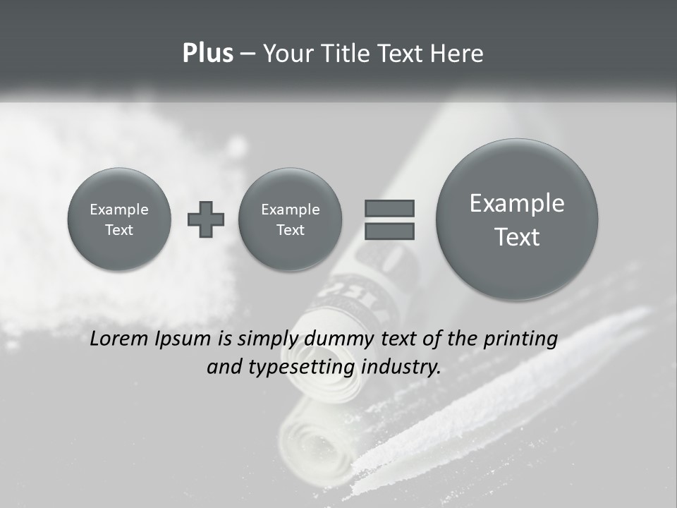 A Black And White Photo Of A Tube Of Toothpaste PowerPoint Template