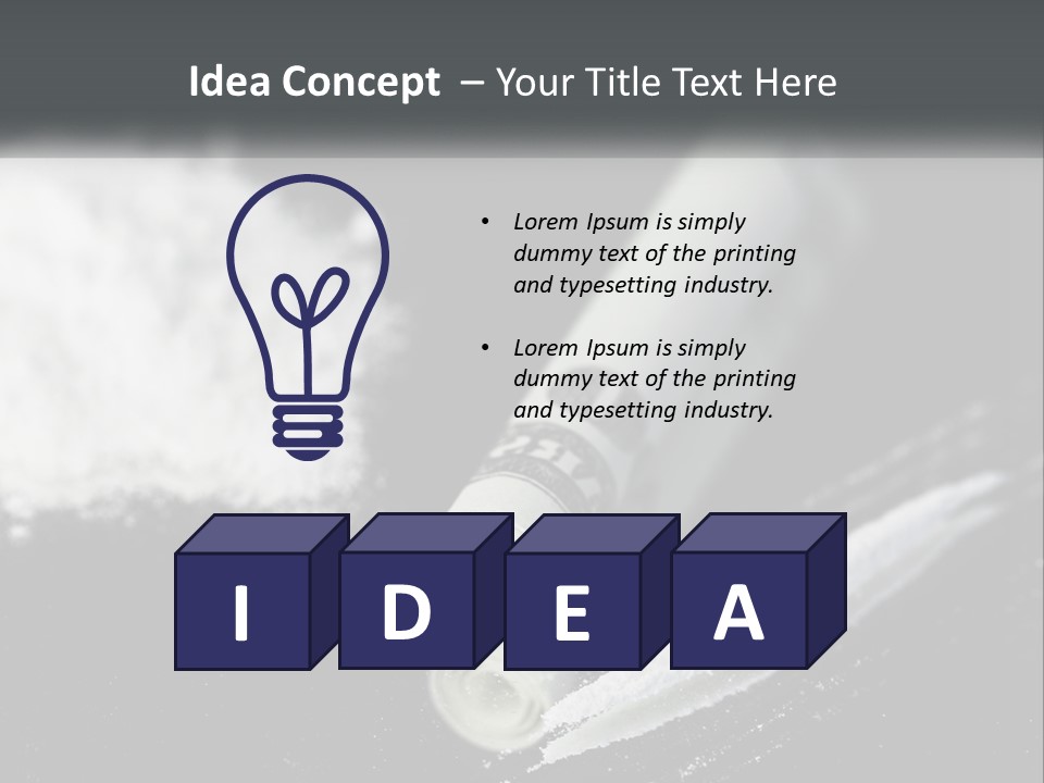 A Black And White Photo Of A Tube Of Toothpaste PowerPoint Template