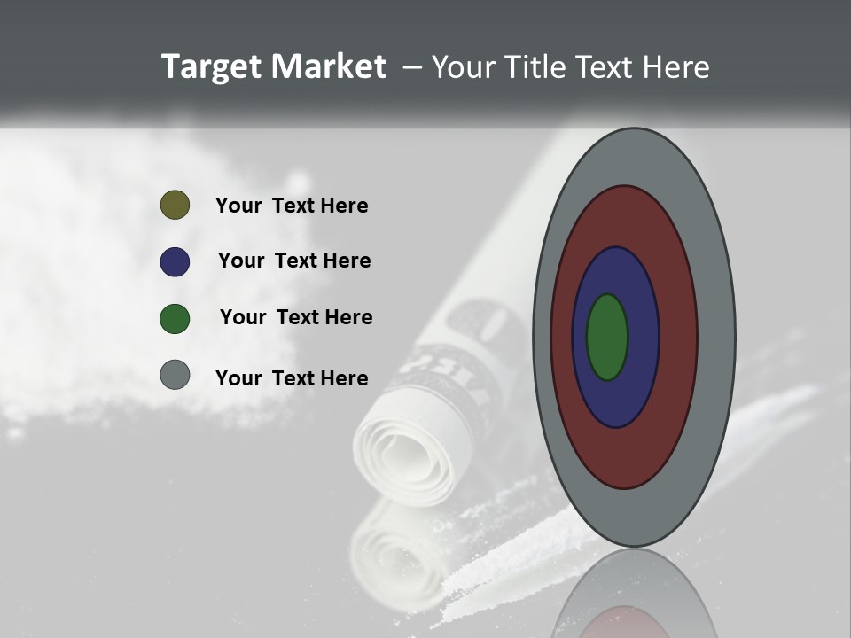 A Black And White Photo Of A Tube Of Toothpaste PowerPoint Template