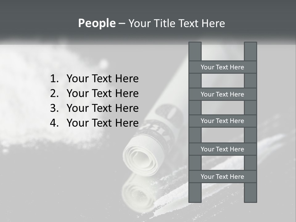 A Black And White Photo Of A Tube Of Toothpaste PowerPoint Template
