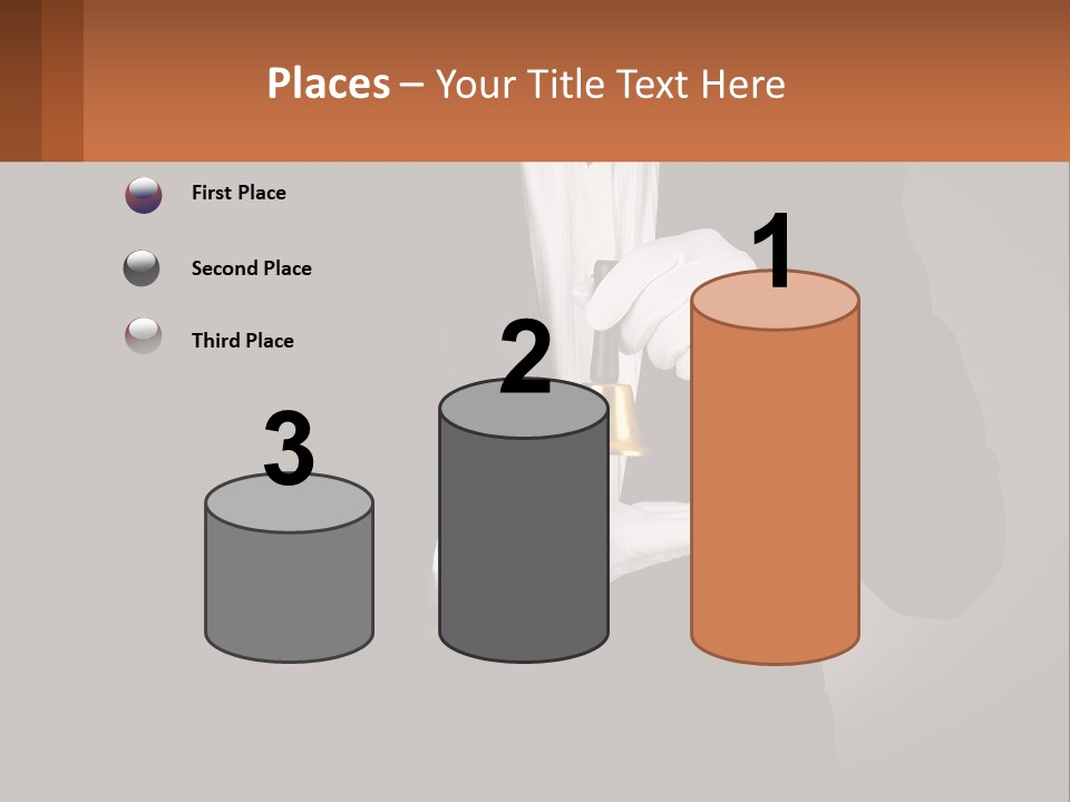 A Man In A Tuxedo Holding A Bell PowerPoint Template