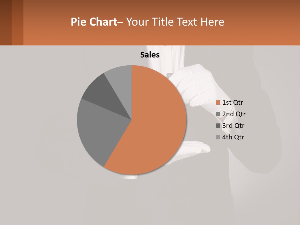 A Man In A Tuxedo Holding A Bell PowerPoint Template