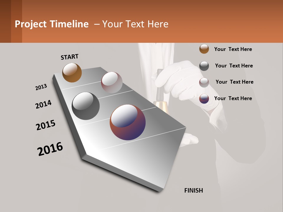 A Man In A Tuxedo Holding A Bell PowerPoint Template