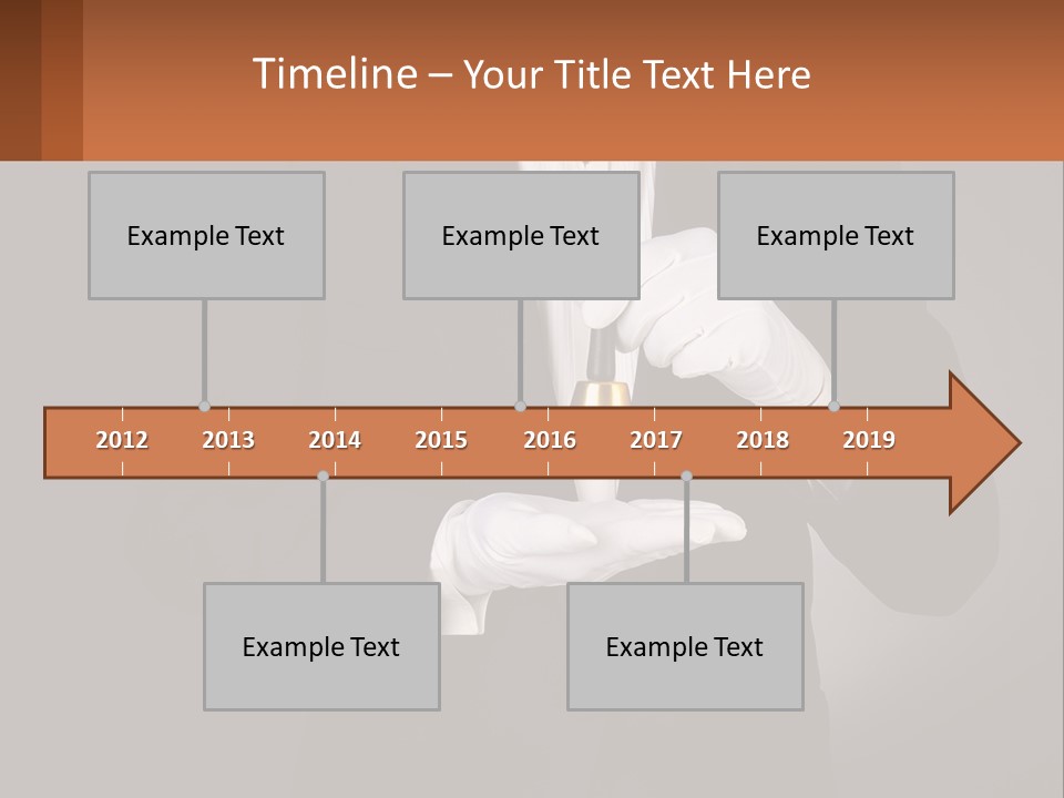 A Man In A Tuxedo Holding A Bell PowerPoint Template