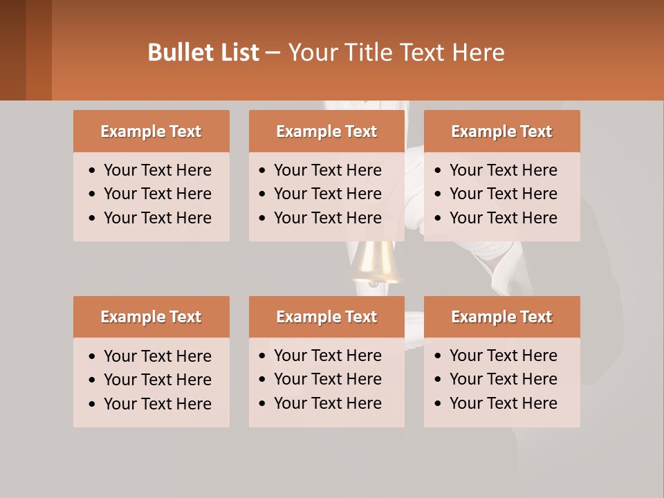 A Man In A Tuxedo Holding A Bell PowerPoint Template