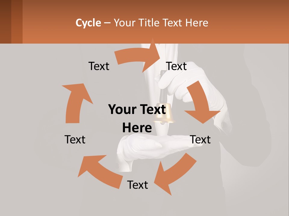 A Man In A Tuxedo Holding A Bell PowerPoint Template