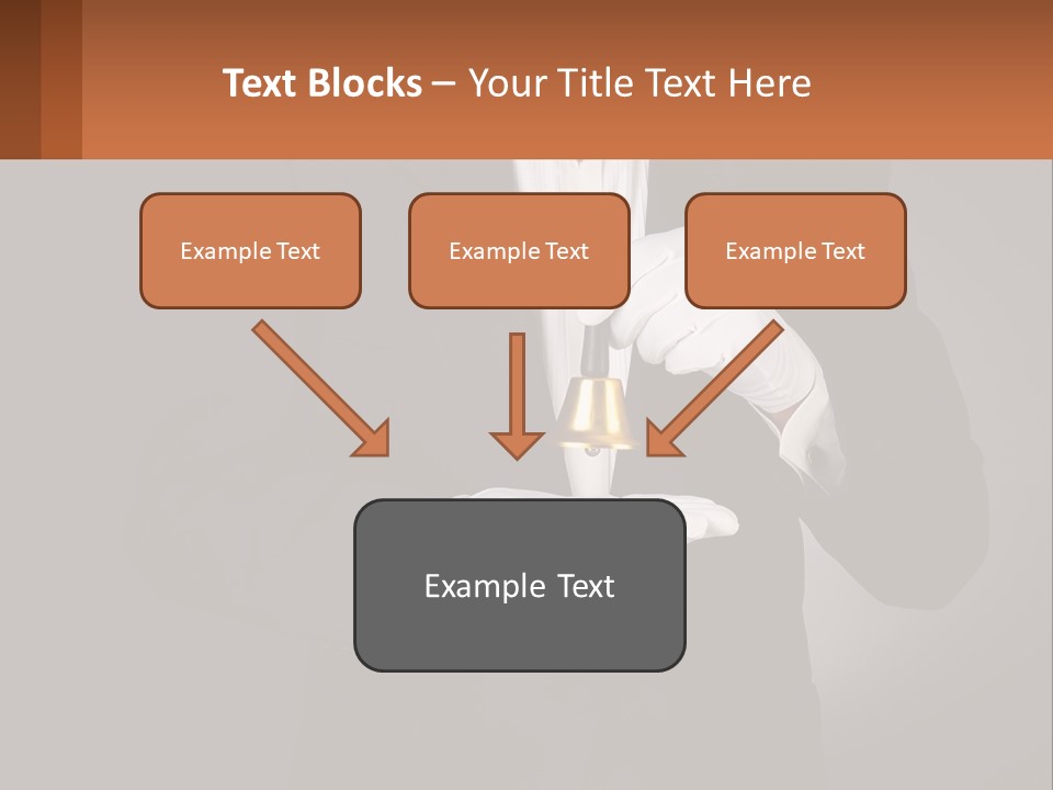 A Man In A Tuxedo Holding A Bell PowerPoint Template