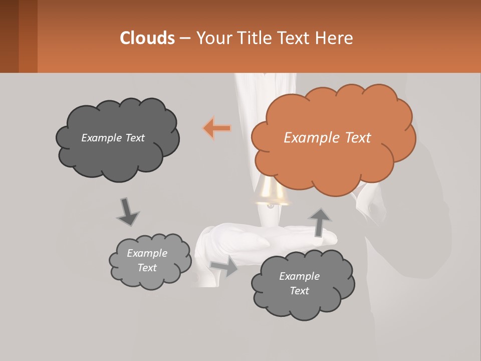 A Man In A Tuxedo Holding A Bell PowerPoint Template