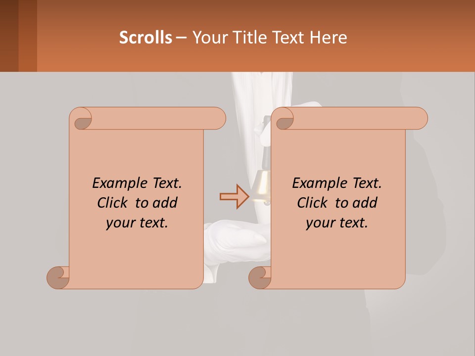A Man In A Tuxedo Holding A Bell PowerPoint Template