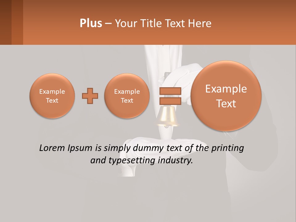 A Man In A Tuxedo Holding A Bell PowerPoint Template