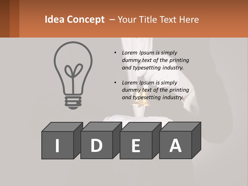 A Man In A Tuxedo Holding A Bell PowerPoint Template