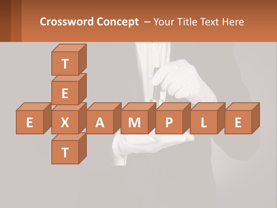 A Man In A Tuxedo Holding A Bell PowerPoint Template