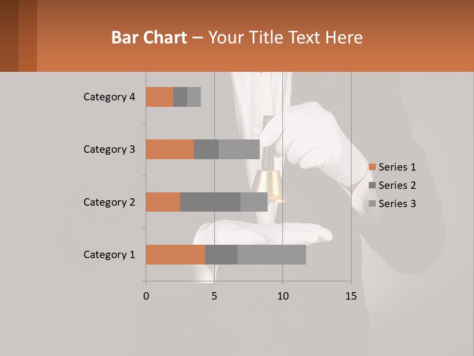 A Man In A Tuxedo Holding A Bell PowerPoint Template