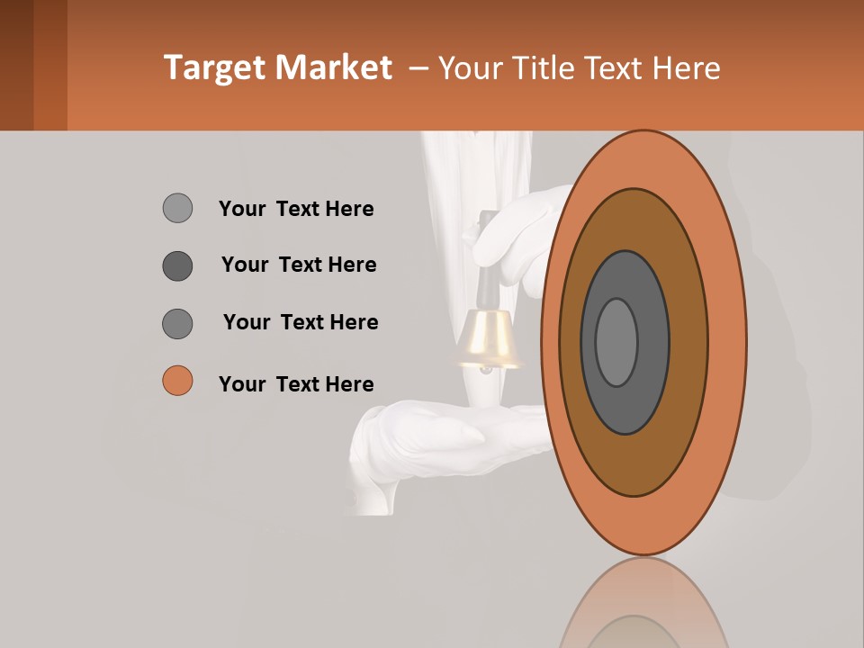 A Man In A Tuxedo Holding A Bell PowerPoint Template