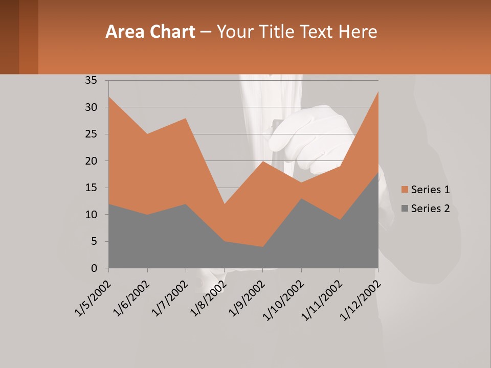 A Man In A Tuxedo Holding A Bell PowerPoint Template