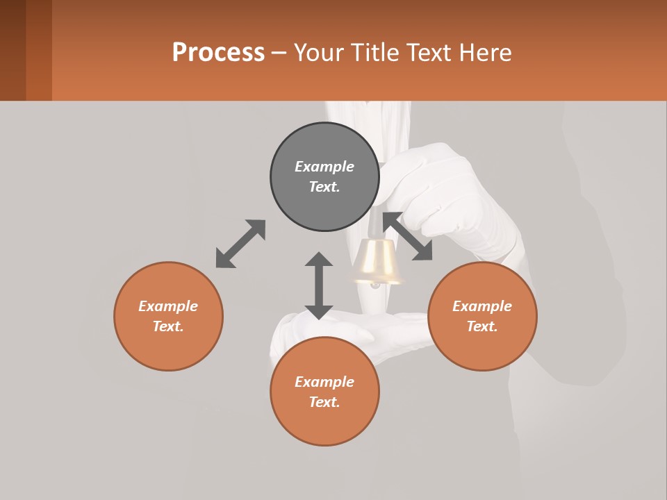 A Man In A Tuxedo Holding A Bell PowerPoint Template