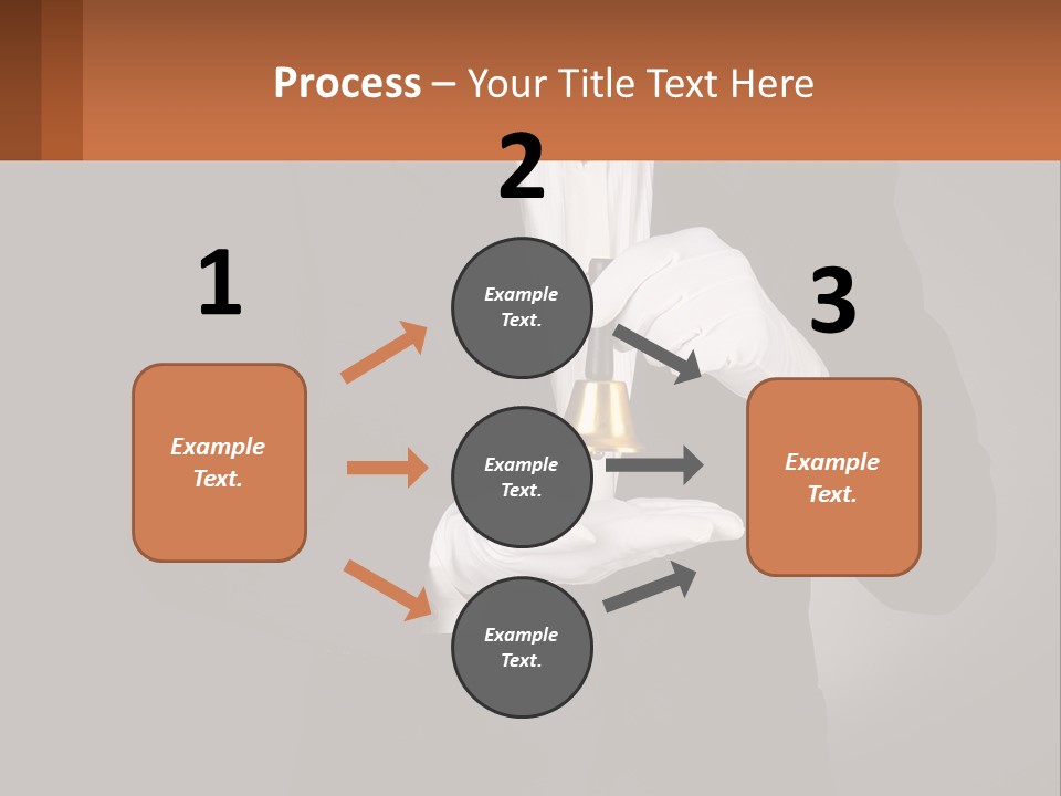 A Man In A Tuxedo Holding A Bell PowerPoint Template