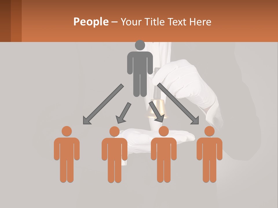 A Man In A Tuxedo Holding A Bell PowerPoint Template