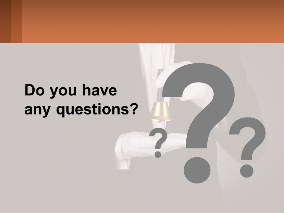 A Man In A Tuxedo Holding A Bell PowerPoint Template