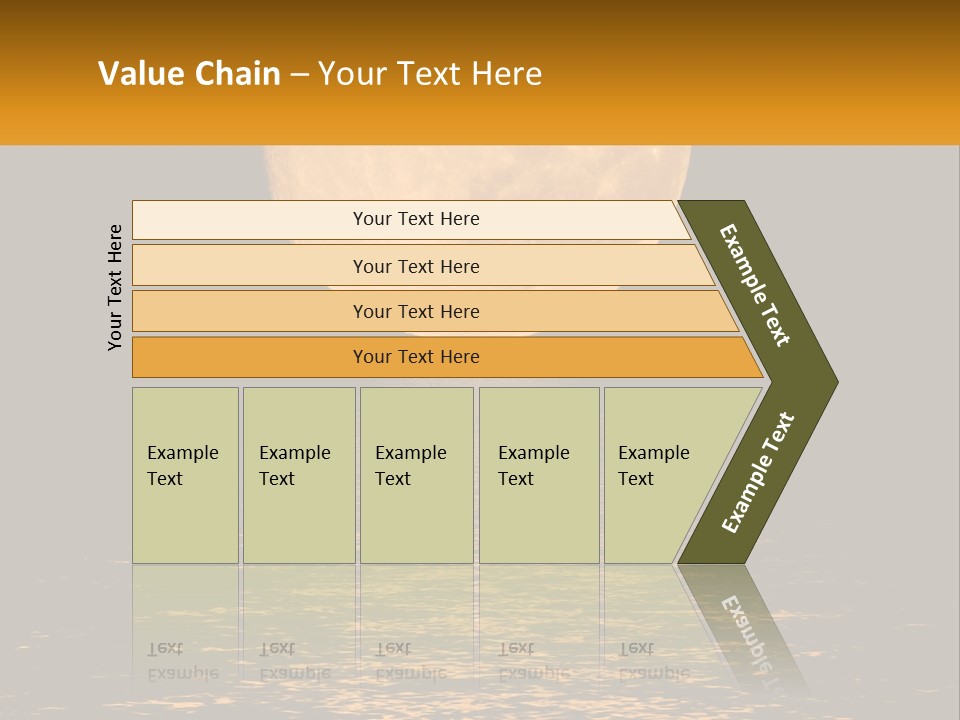 A Full Moon Over A Body Of Water PowerPoint Template