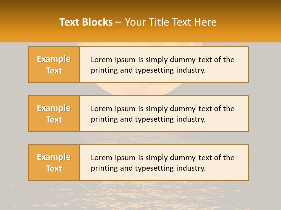 A Full Moon Over A Body Of Water PowerPoint Template