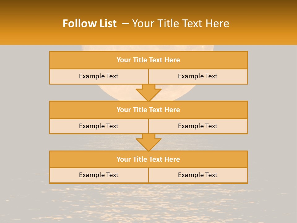 A Full Moon Over A Body Of Water PowerPoint Template