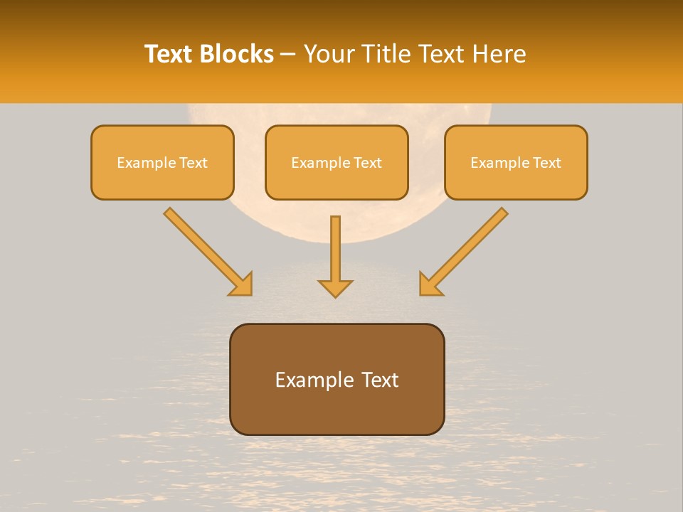 A Full Moon Over A Body Of Water PowerPoint Template