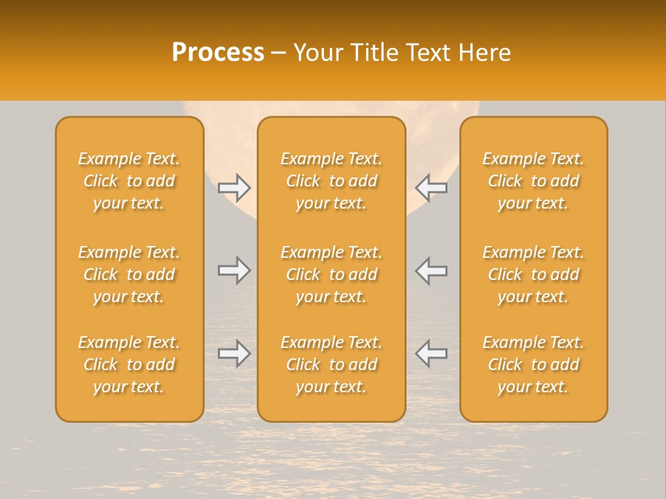 A Full Moon Over A Body Of Water PowerPoint Template